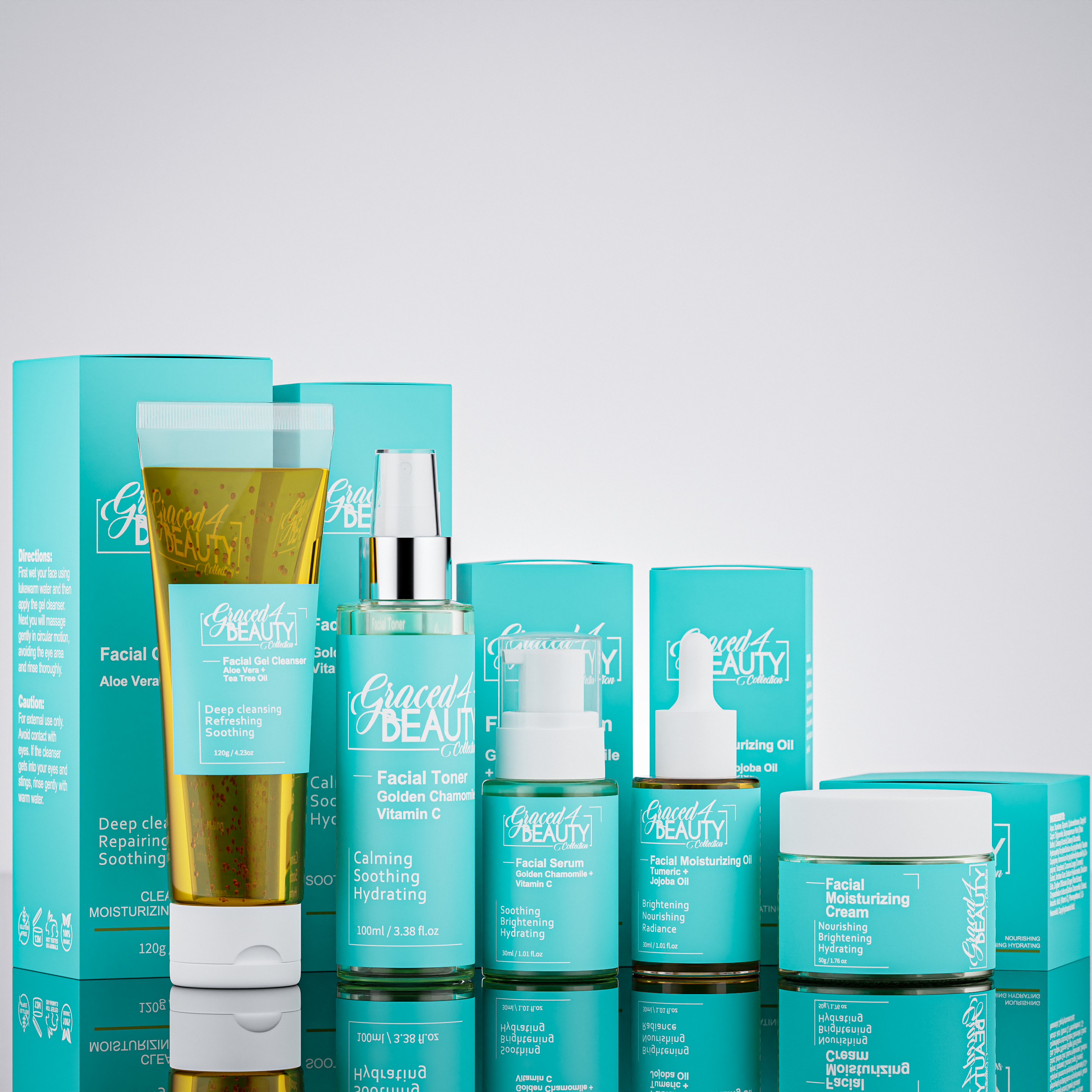 Hydrating Organic Skincare Set (5-Piece Bundle)